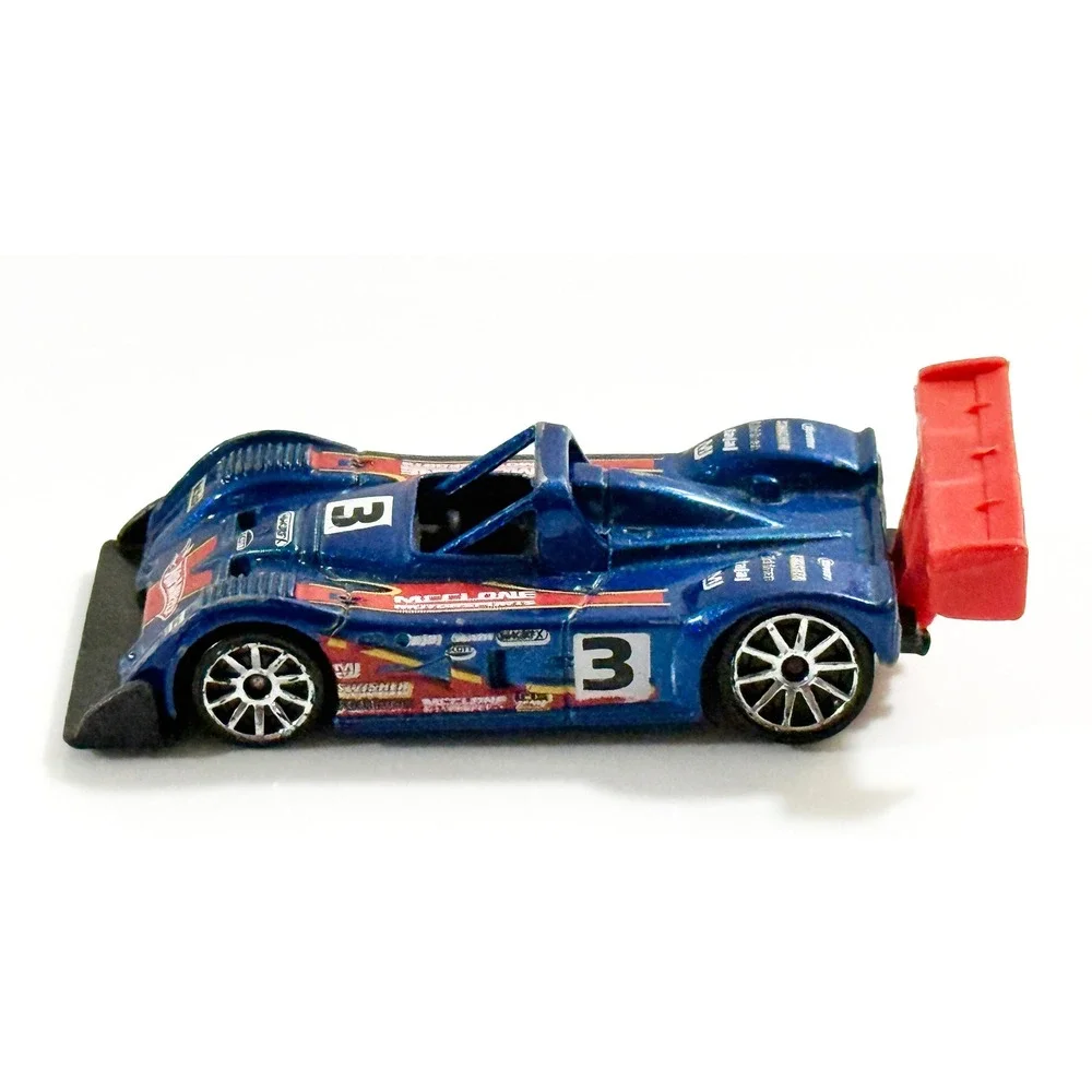Hot Wheels Riley & Scott MK III Kids 1:64 Blue McLone Motorsports Race Car #3